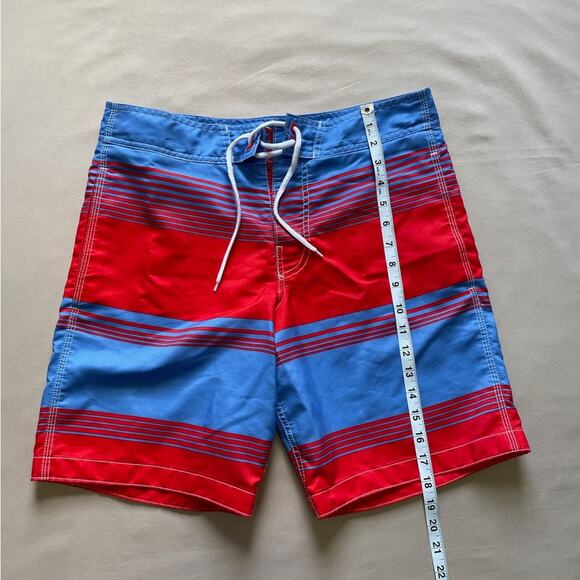 Gap Red and Blue Striped Men’s Board Shorts Size Medium - Picture 5 of 6